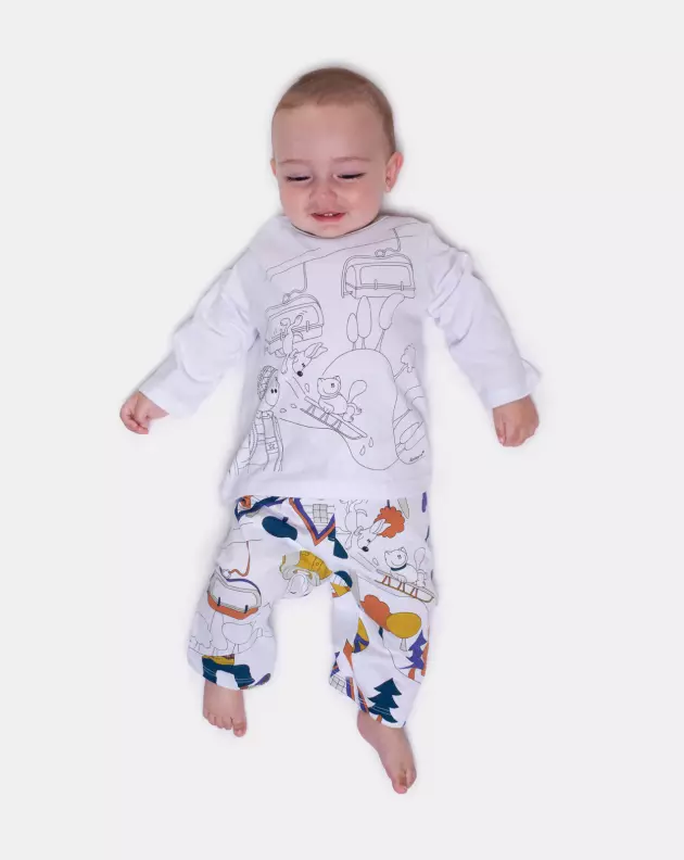 Pijama Manga Longa e Calça