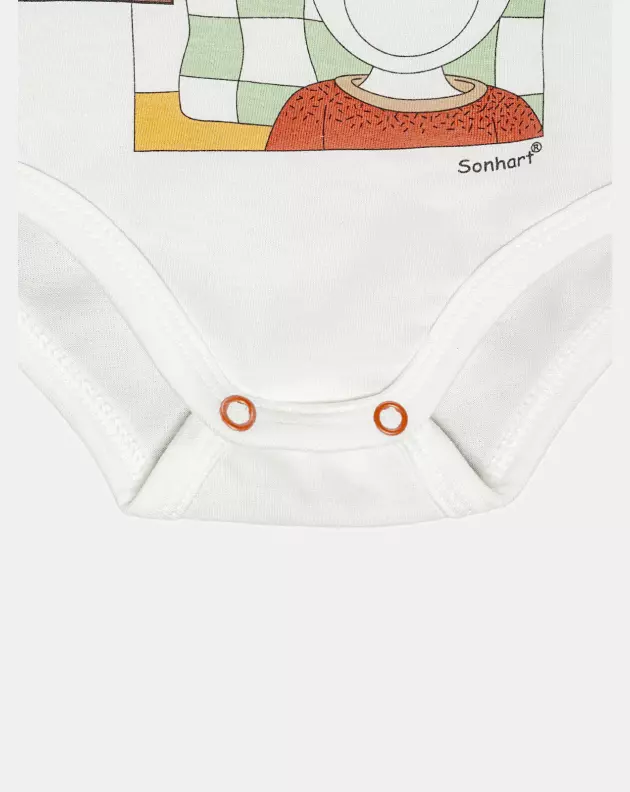 Body Bebê Manga Curta Unissex 