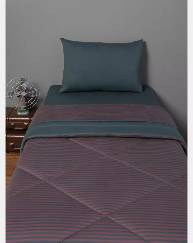 Edredom Solteiro Unissex Listrado