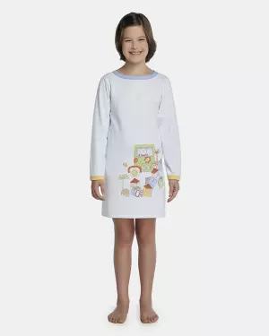 Camisola Feminina Kids Manga Longa Peluciado