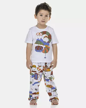 Pijama Masculino Baby Manga Curta e Calça