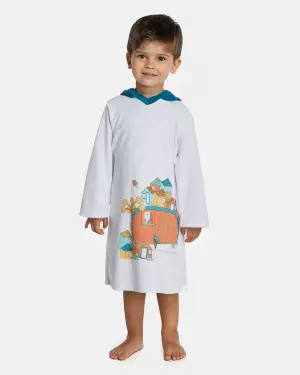 Roupão Masculino Baby Manga Longa Fechado Com Capuz Atoalhado