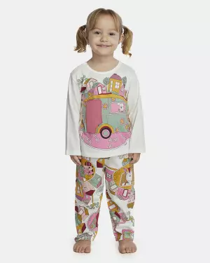 Pijama Feminino Baby Manga Longa e Calça