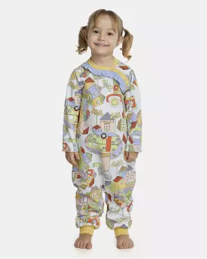 Macacão Feminino Baby Manga Longa