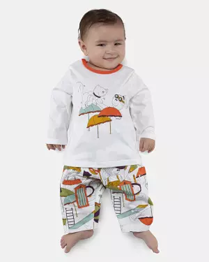 Pijama Feminino Bebe Manga Longa e Calça