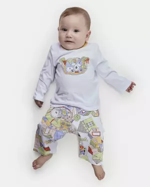 Pijama Feminino Bebe Manga Longa e Calça