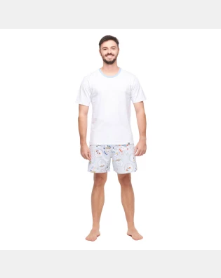 Conjunto Masculino Adulto Manga Curta e Short