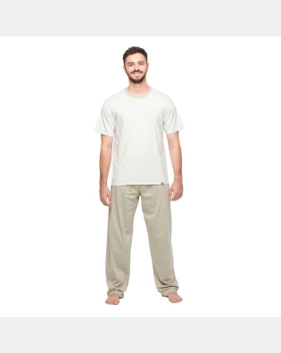 Pijama manga curta e calça