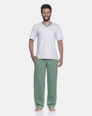 Pijama manga curta e calça      