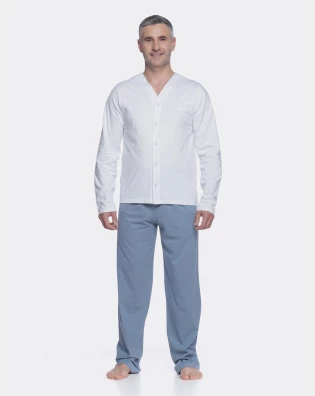 Homewear clássico manga longa e calça       