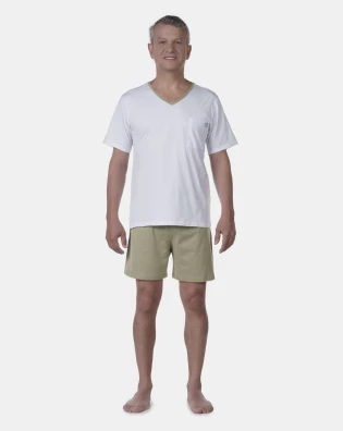 Pijama clássico manga curta e short   