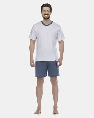 Pijama Masculino Adulto Manga Curta e Short