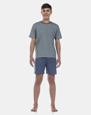 Pijama Masculino Adulto Manga Curta e Short