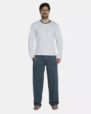 Pijama Masculino Adulto Manga Longa e Calça