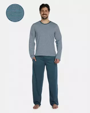 Pijama Masculino Adulto Manga Longa e Calça