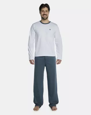 Pijama Masculino Adulto Manga Longa e Calça