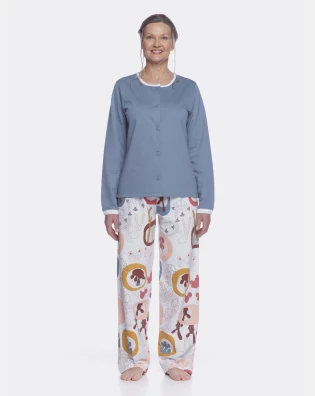Homewear clássico manga longa e calça