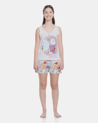 Pijama regata e short  