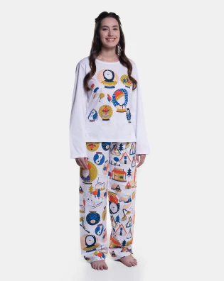 Pijama Manga Longa e Calça