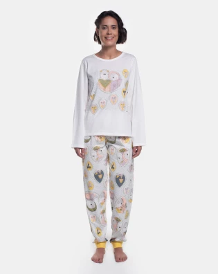 Pijama Manga Longa e Calça