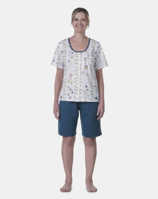 Homewear Clássico Manga Curta e Bermuda       