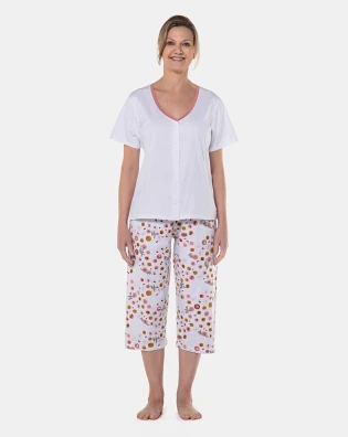 Homewear clássico manga curta e corsário   