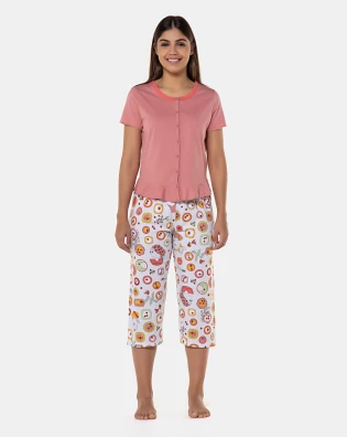 Homewear manga curta e corsário