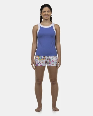 Pijama Feminino Adulto Regata e Short
