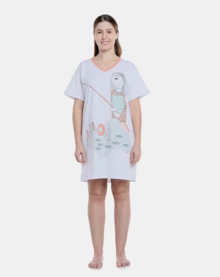 Camisão manga curta         