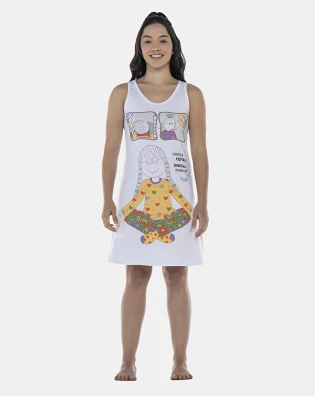 Camisola Feminina Adulto Acinturada Regata