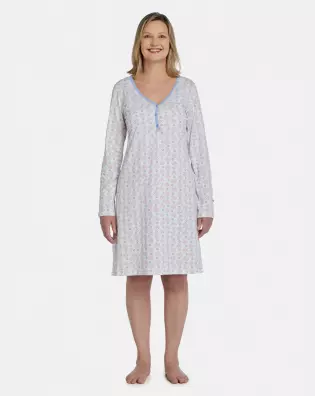 Camisola Feminina Adulto Clássica Manga Longa 