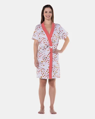 Robe Feminino manga curta Transpasse