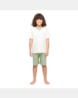 Pijama manga curta e short      