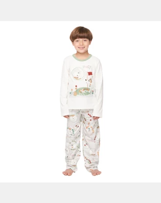 Pijama manga longa e calça