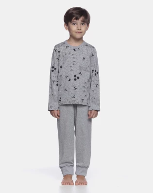 Pijama manga longa e calça 