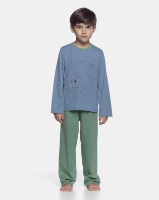 Pijama manga longa e calça           