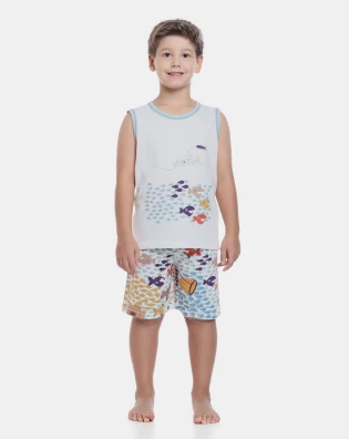 Pijama regata machão e bermuda
