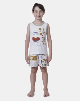 Pijama Regata Machão e Bermuda