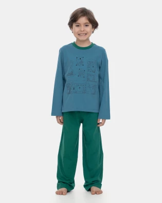 Pijama Manga Longa e Calça
