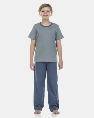 Pijama Masculino Kids Manga Curta e Calça