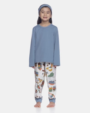 Pijama manga longa e calça
