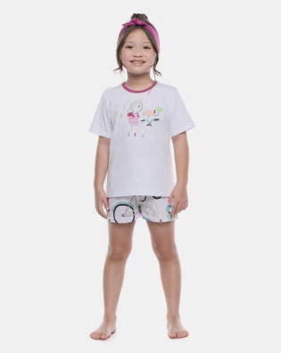 Pijama manga curta e short