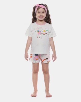 Pijama manga curta e short