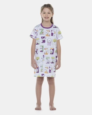 Camisão Feminino Kids Manga Curta