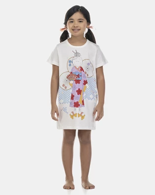 Camisão Feminino Kids Manga Curta