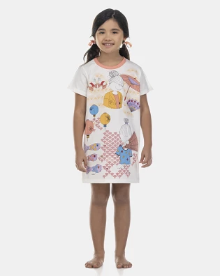 Camisão Feminino Kids Manga Curta