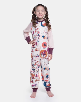 Homewear Macacão Manga Longa