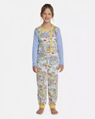 Macacão Feminino Kids Manga Longa