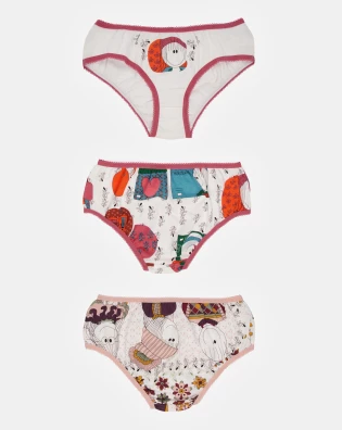 sonhart Kit Calcinha Estampada Infantil 3 Peça