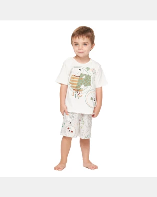 Pijama manga curta e bermuda